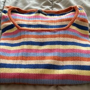 FRNCH Colorful Striped Sweater